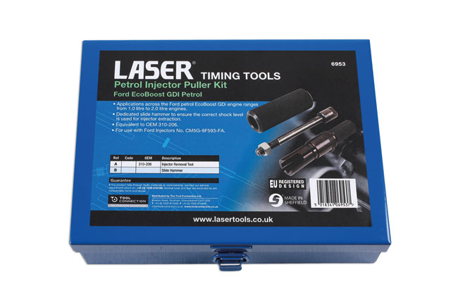 Laser Tools 6953 Petrol Injector Puller Kit - for Ford EcoBoost GDI
