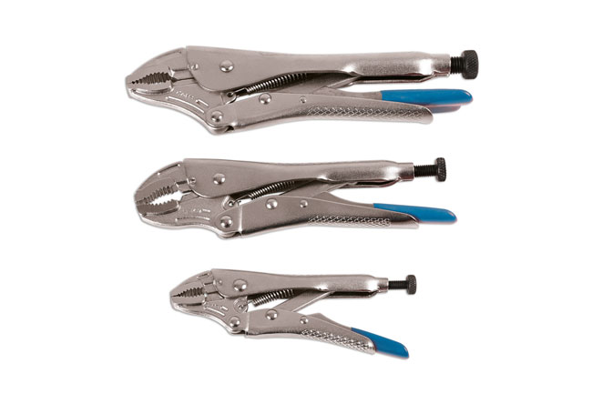 Laser Tools 7053 Locking Grip Wrench Set 3pc