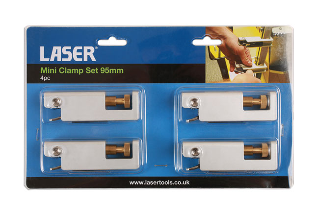 Laser Tools 7080 Mini Clamp Set 4pc
