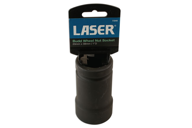 Laser Tools 7246 Budd Wheel Nut Socket 1"D 20mm x 38mm