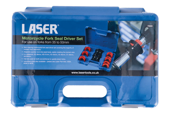 Laser Tools 7890 Motorcycle Fork Seal Driver Set