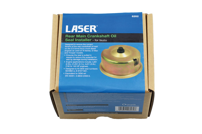 Laser Tools 8262 Rear Main Crankshaft Oil Seal Installer - for Isuzu