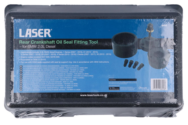 Laser Tools 8853 Rear Crankshaft Oil Seal Fitting Tool - for BMW 2.0L Diesel