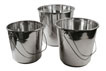 8906 Stainless Steel Bucket Set 3pc